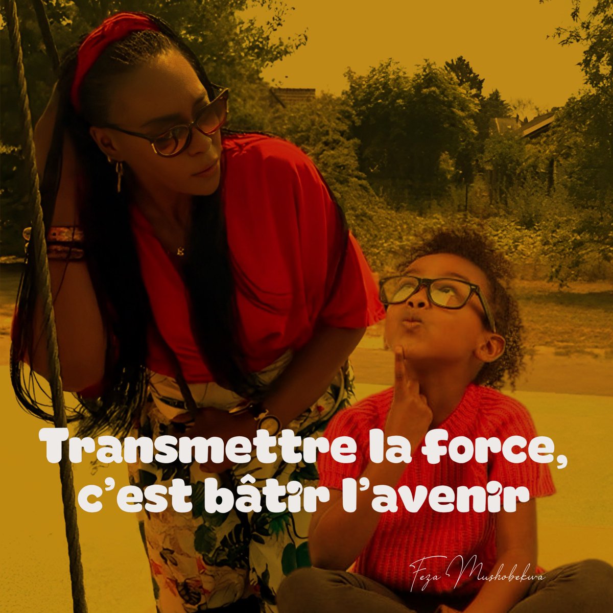 fezamk's tweet photo. ✨ Transmettre la FORCE, c’est BATIR l’avenir ✨

Chaque jeune fille que nous croisons est une promesse, une graine de puissance qui ne demande qu’à éclore.

En tant que femmes engagées, notre mission est claire : tendre la main, partager nos expériences, transmettre nos luttes et nos victoires. Leur apprendre qu’elles ont le droit d’exister pleinement, de rêver grand, de prendre leur place, sans s’excuser.

L’empowerment, ce n’est pas qu’un mot. C’est un devoir. C’est offrir les clés de la confiance, du courage et de l’ambition à celles qui viendront après nous.

Parce que quand une jeune fille CROIT en elle, c’est tout un monde qui CHANGE .

👧🏾💪🏾 À toutes les reines en devenir : nous sommes avec vous, aujourd’hui et demain.

#TransmettreLaForce  
#EmpowermentFéminin  
#JaiSurvecu #LeJournalDuneFemmeEnApnée  
#FezaMushobekwa