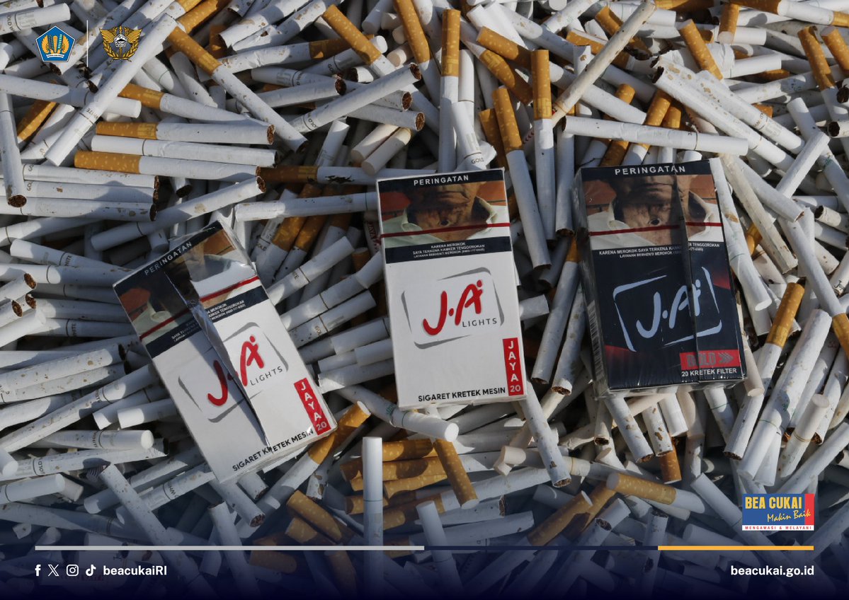 Bea Cukai <a href="/bcsurakarta/">#BeaCukaiSurakarta #ApikSakLawase</a> kembali menunjukkan komitmennya dalam memberantas peredaran rokok ilegal.

Dalam operasi penindakan yang dilaksanakan pada Kamis (12/06), <a href="/bcsurakarta/">#BeaCukaiSurakarta #ApikSakLawase</a> menindak sebanyak 310.736 batang rokok ilegal dari tiga titik berbeda.

beacukai.go.id/berita/bea-cuk…