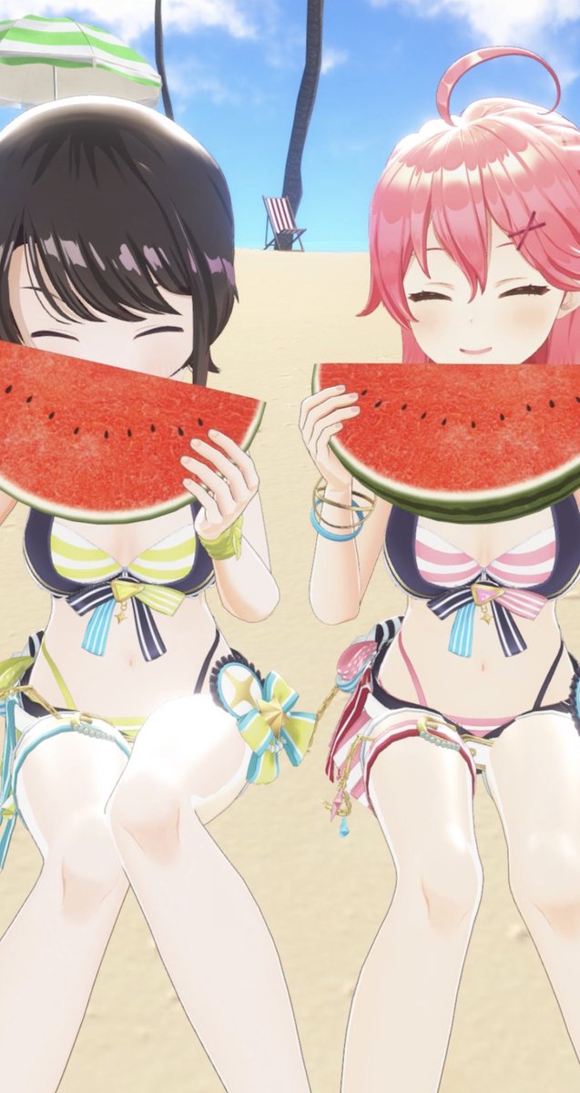 @sakuramiko35: // #Holonatsu piece! Day 13🌻 Miko Suva's summer vacation...⁉① *Because my voice was bad, we are surreal due to gestures. Even Suva-chan's 2 is getting better...⁉ 🔽 Short video is here🔽 youtube.com/shorts/WinfvT1… \\
