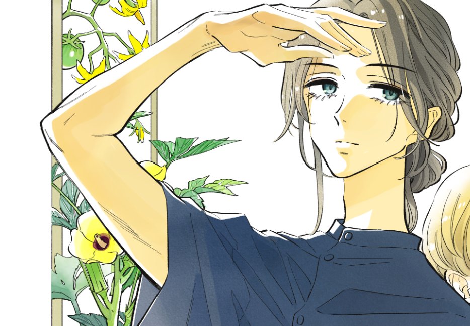 takeyoshiminoru's tweet image. 🪴特典ペーパー情報🪴
7/30発売の『植物病理学は明日の君を願う』６巻、
お気に入りのカラー扉を特典ペーパーにしました。

今後、ペーパーつけてくださる書店さまのポストを見つけたら下に貼っていきますね。（書店さまからこちらのポストへのリプライも大歓迎です！）
