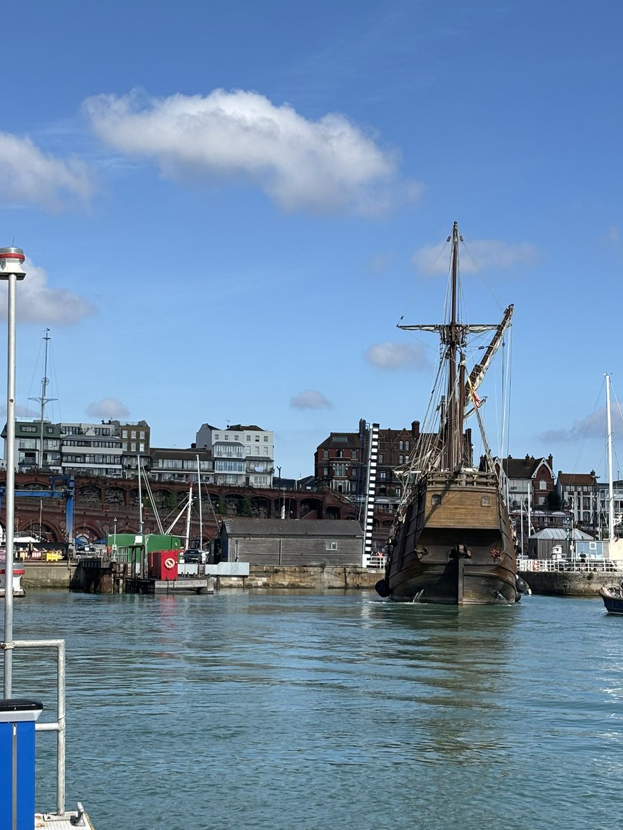 Watching the shipping movements in #Ramsgate - The Galeon Andalucia entering the inner harbour