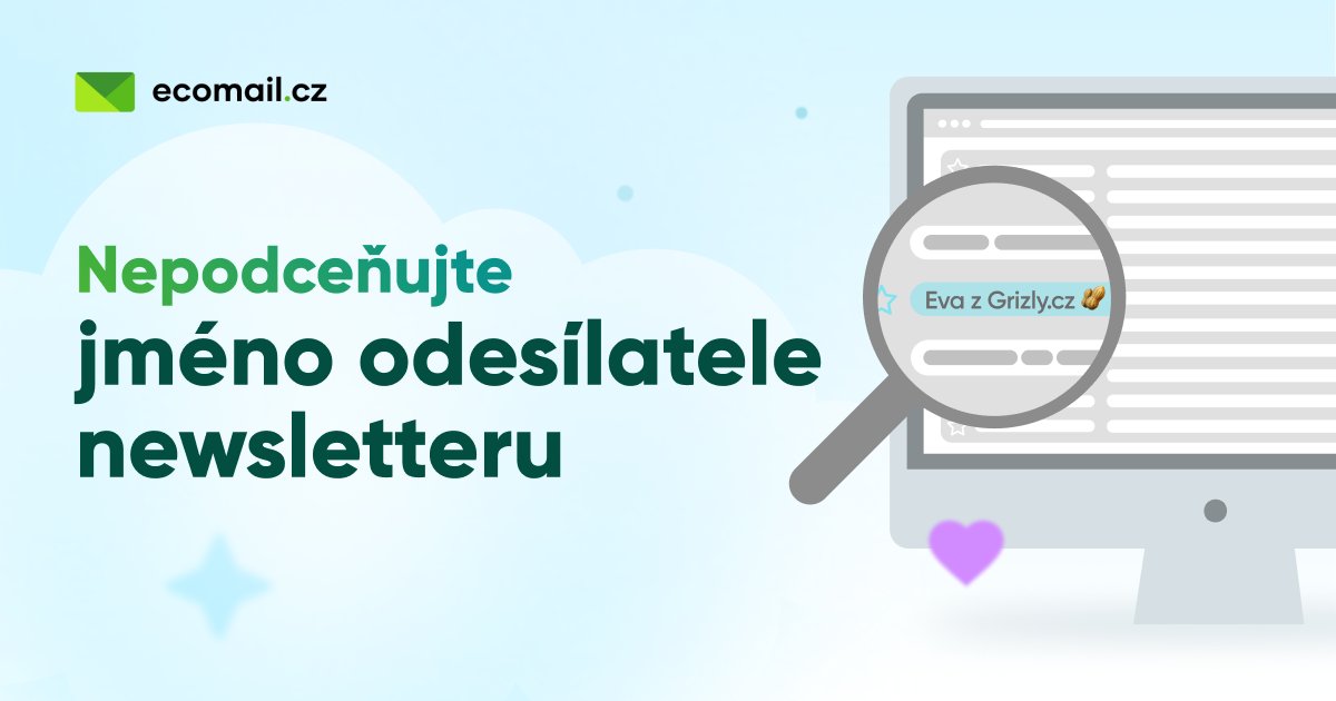 [BLOGPOST] Na jméno odesílatele se často zapomíná, je ale stejně důležité jako předmět newsletteru. Přečtěte si, proč byste si na něm měli dát záležet 👇

ecomail.cz/blog/cs/jmeno-…
