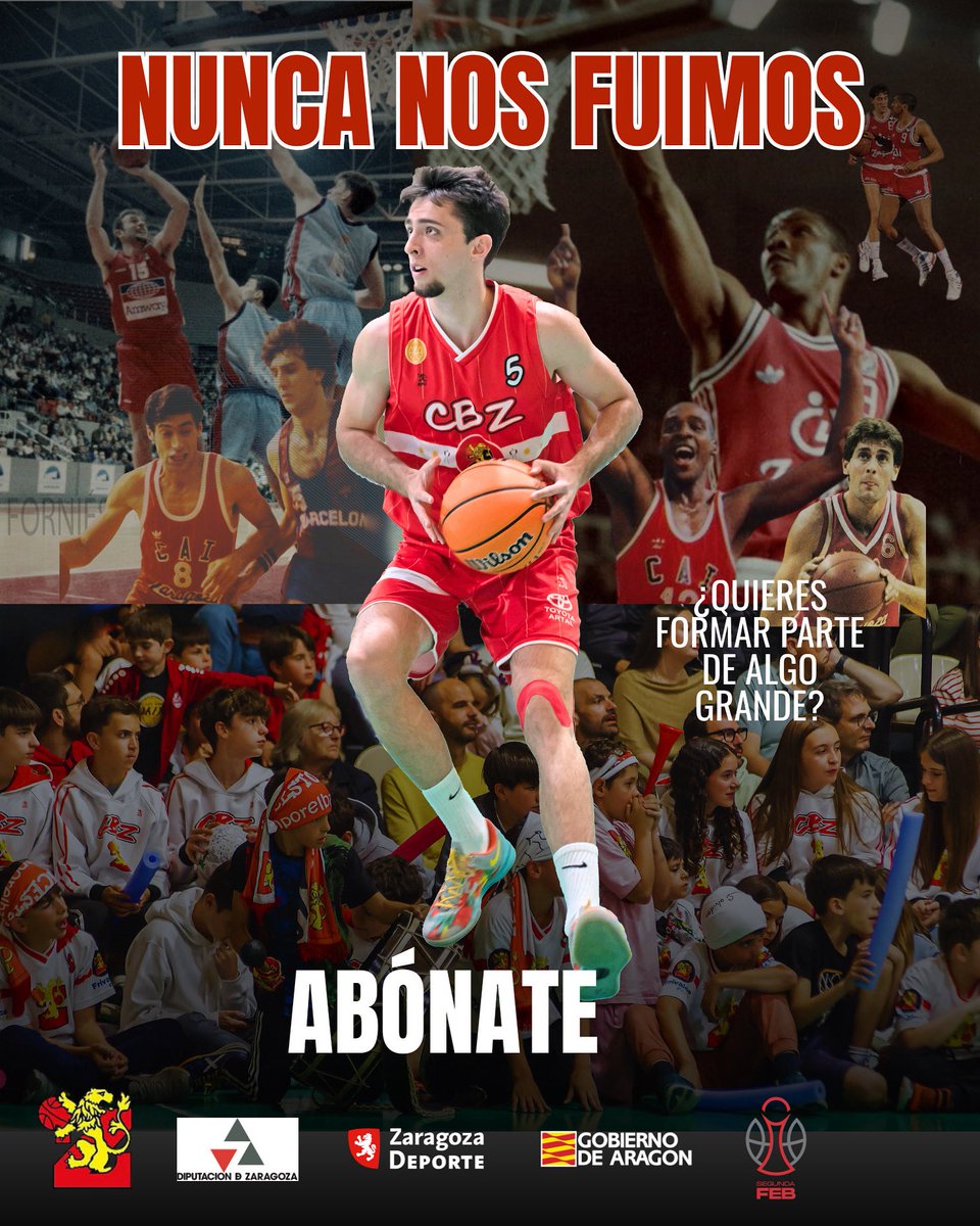 cbzaragoza's tweet image. 🎟️ Presentamos la nueva Campaña de Abonados del CBZ . Temporada 2025/2026
NUNCA NOS FUIMOS
Ni cuando nos tocó empezar de cero. Ni cuando dijeron que era imposible.
Siempre seguimos. Creciendo. Soñando. Compitiendo.
📈Hoy volvemos a mirar hacia arriba. Ascendemos a #SegundaFEB,…