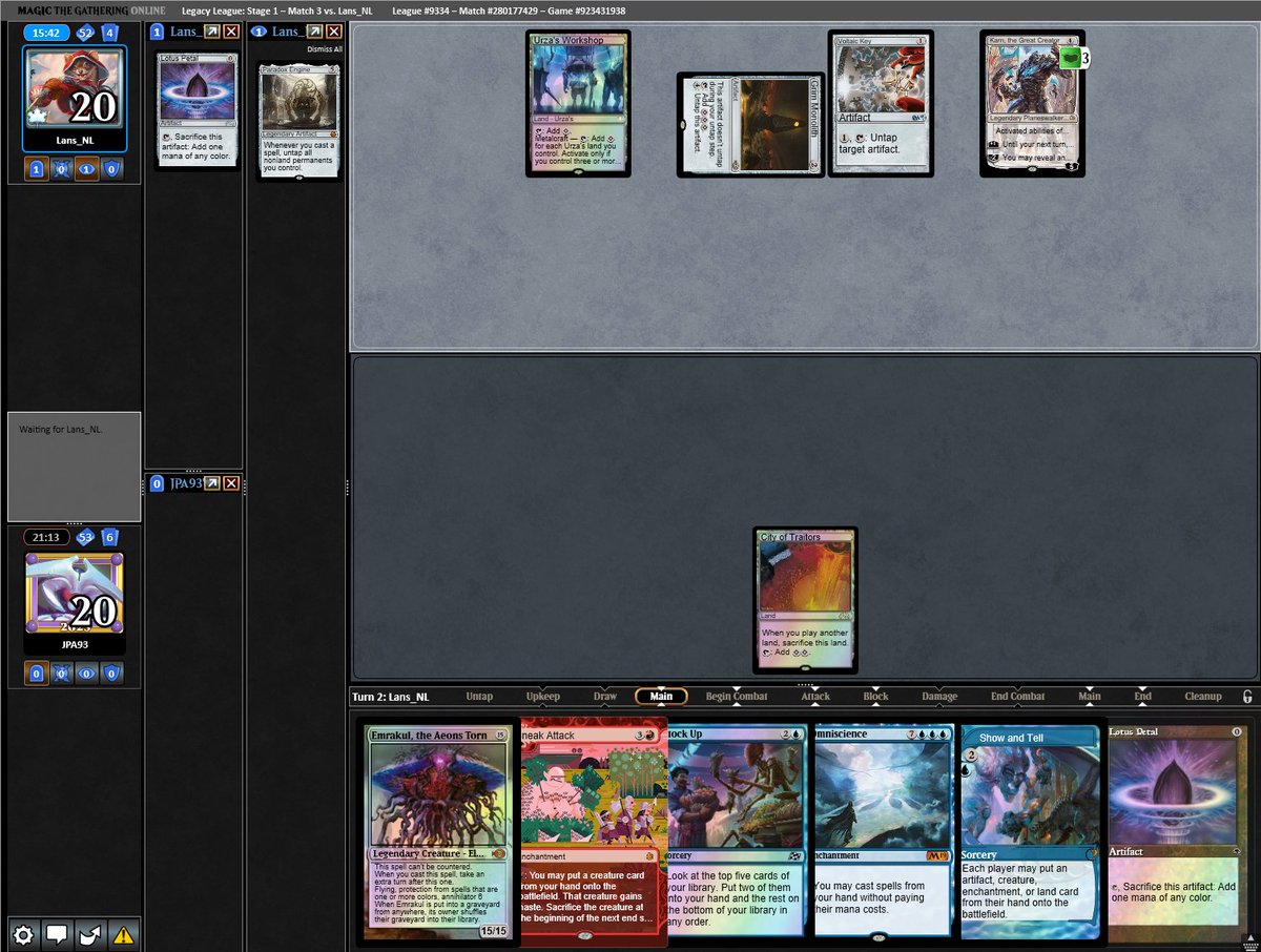 JPA93mtg's tweet image. Run died at 12-0 after beating UBr Reani and U Omni. Fury was the only out to turn 1 Karn in game 3.