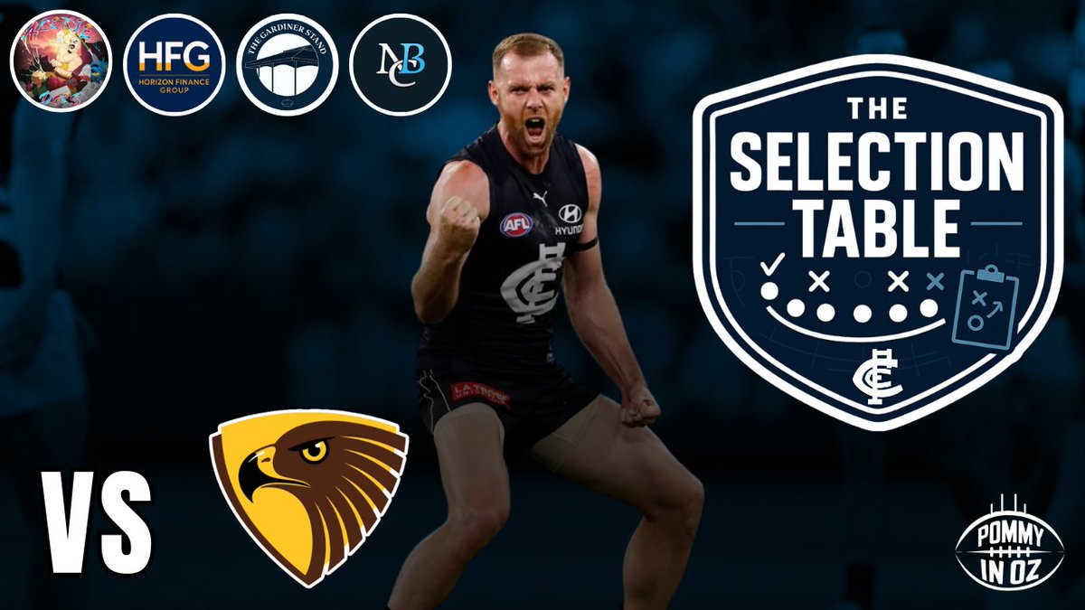 Join Us Tonight As We Run Through Our Best 23s! To Face Hawthorn In What Will Be Jacobs 200th and Docs Last Ever Game!!!

You Decide The Final Selection

Live at 9pm!

youtube.com/live/oUHO08Q3p…
