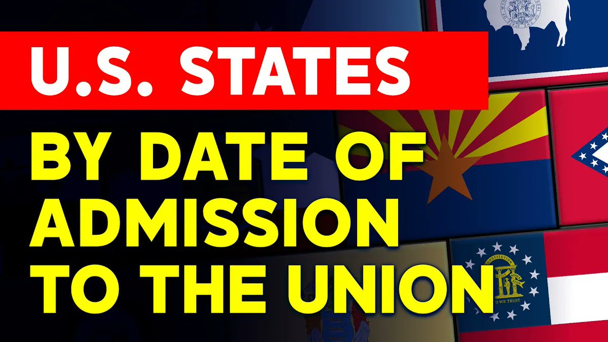 flags_book's tweet image. Find out about all 50 united states, their flags and dates of statehood. Find out about every country on the #Flagsbook website and Youtube channel. #50states  #usstates #USA #America