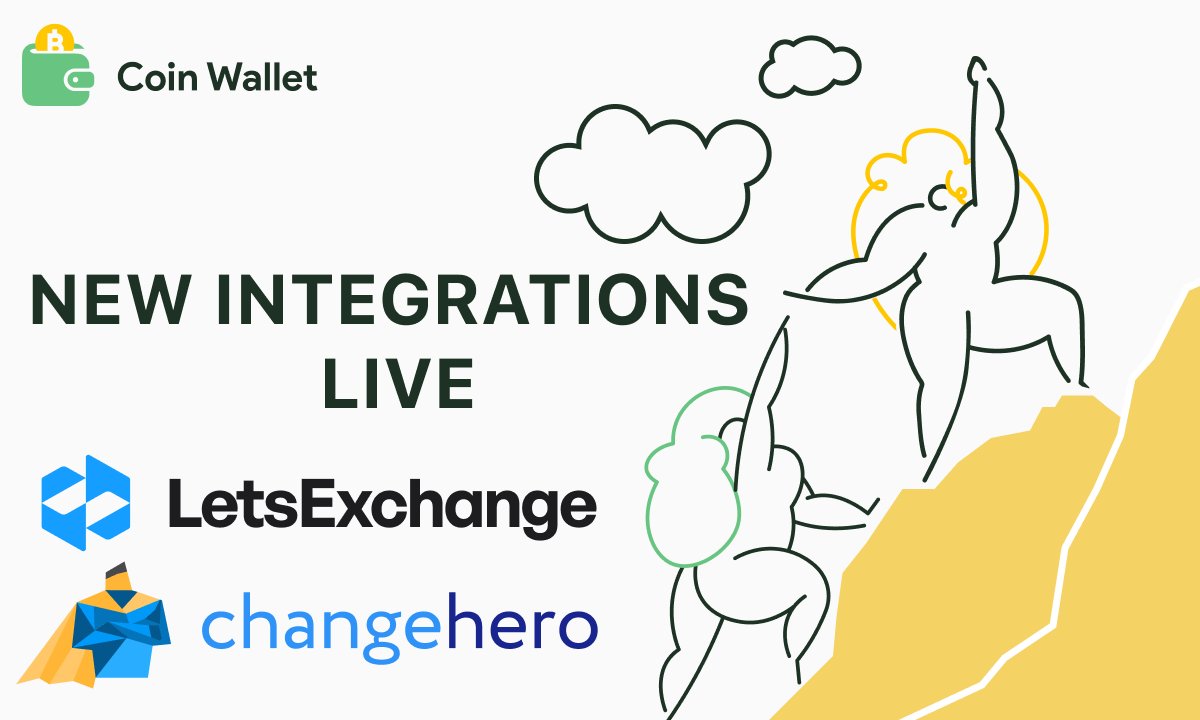 Coin Wallet (@coinappwallet) on Twitter photo We’ve added two new swap providers. Welcome aboard <a href="/Changehero_io/">ChangeHero</a> and <a href="/letsexchange_io/">LetsExchange</a> 😎
More options, more flexibility - directly in Coin Wallet. We’ve added two new swap providers. Welcome aboard <a href="/Changehero_io/">ChangeHero</a> and <a href="/letsexchange_io/">LetsExchange</a> 😎
More options, more flexibility - directly in Coin Wallet.