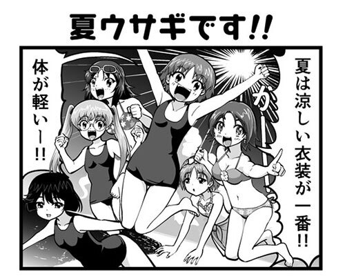 garupan_app's tweet image. アプリ内にて、戦車道大作戦の4コママンガ第349回目(谷口ごー先生)が公開!
アプリ内のお知らせ「戦車道大作戦スペシャル4コマ 第349回『夏ウサギです!!』でご覧いただけます!
#garupan_app
