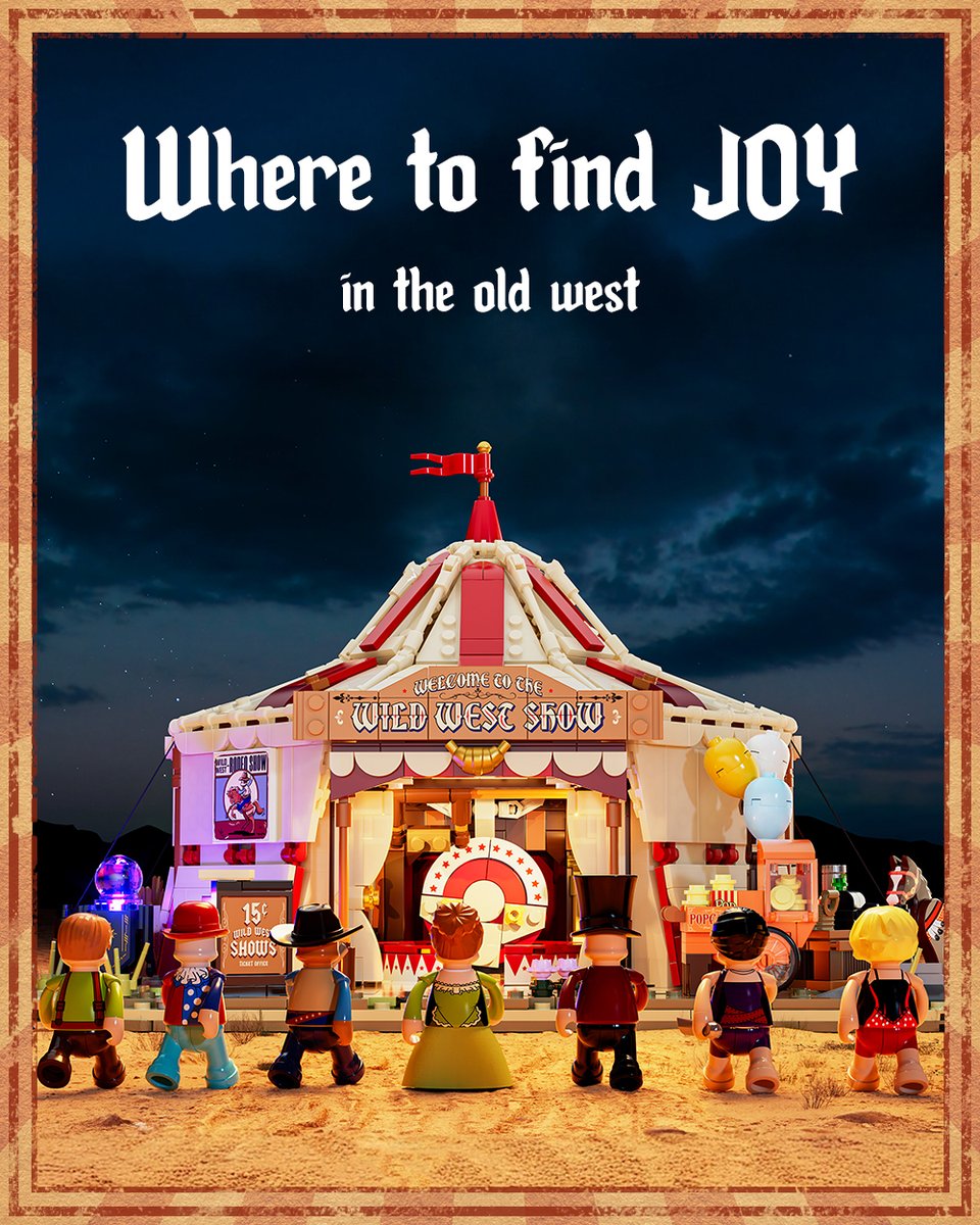 LUMIBRICKS_REAL's tweet image. ✨ Where to find joy?
It’s right here, under the lights of the Traveling Circus in the Old West.
Clowns, cowboys, and daring performers await
🎭 Joy is in the Traveling Circus.
#LumiBricks #FunWhole #Bricks #ToyBlocks #Lights #Toys #BuildingBlocks #MOC #AFOL #theoldwest