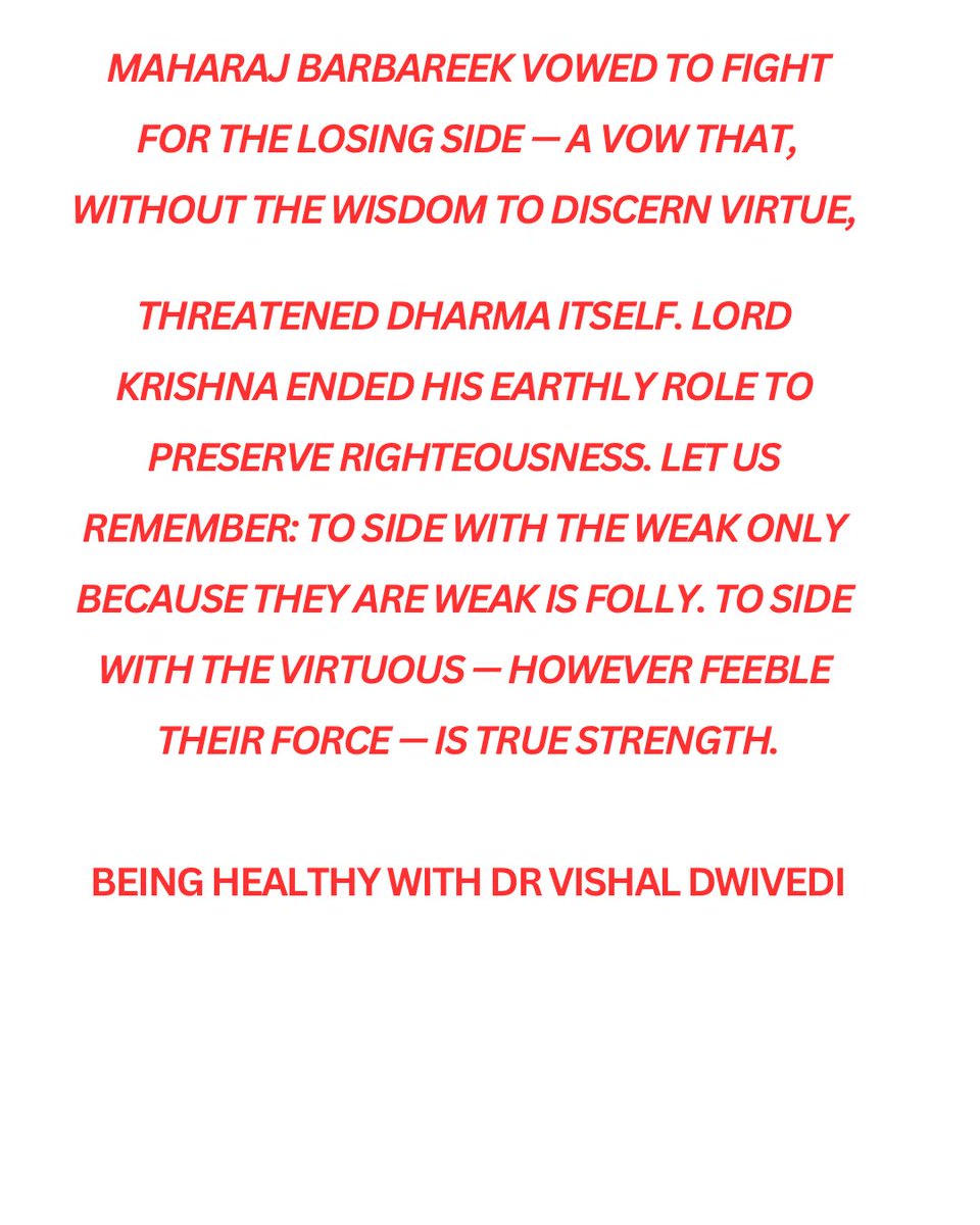 omnialmighty's tweet photo. #WisdomOfDharma #Barbareek #Krishna #VirtueOverMight #AncientWisdom #LessonsFromMahabharata https://t.co/rXd6Z99OIv