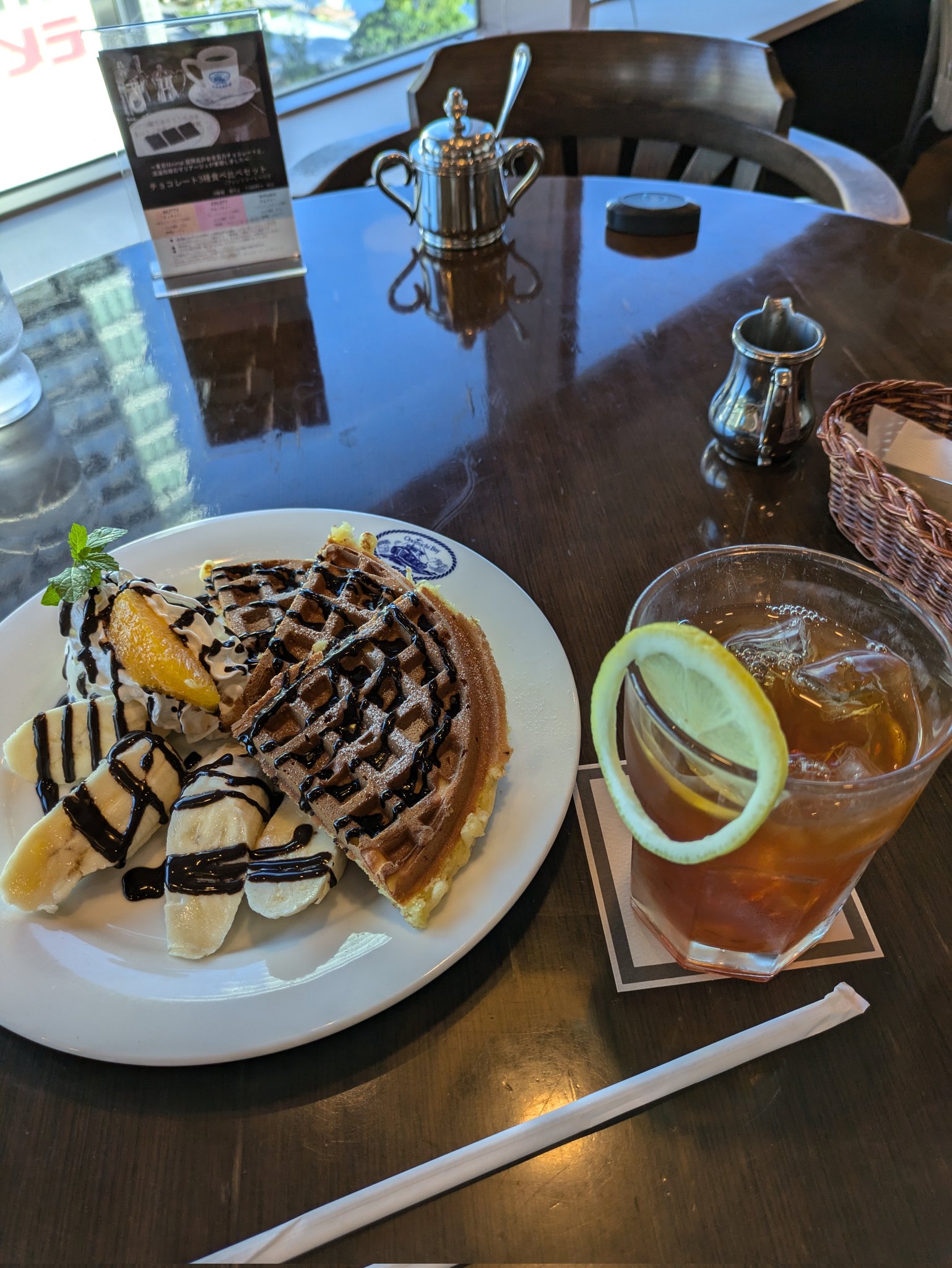 ⑤.おそひ様♡専用 ♡ワッフル&バナナマフィンセット♡ バナナ🍌 いつでもおいしい😋 ワッフル、アイス、チョコソース