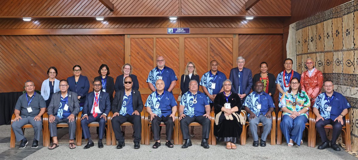 ForumSEC's tweet image. Forum Economic and Finance Ministers convened at the Pacific Islands Forum Secretariat for the Forum Economic Ministers Meeting (FEMM) today.
The meeting which concludes on 23 July is chaired by the Prime Minister of Tonga and Minister of Finance, Hon Dr 'Aisake Eke on the theme…