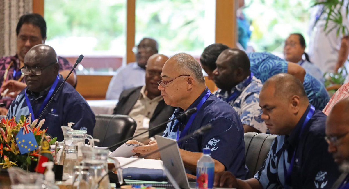 ForumSEC's tweet image. Forum Economic and Finance Ministers convened at the Pacific Islands Forum Secretariat for the Forum Economic Ministers Meeting (FEMM) today.
The meeting which concludes on 23 July is chaired by the Prime Minister of Tonga and Minister of Finance, Hon Dr 'Aisake Eke on the theme…