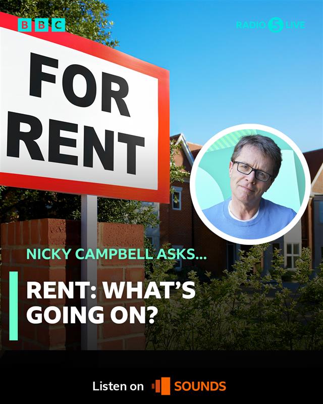 bbc5live's tweet image. The monthly cost of renting a home in the UK has risen by £221 in three years.
That's an increase of 21%, taking the average monthly rent to just under £1,300.
High demand, a limited housing supply, and landlords passing on their own rising costs to their tenants is said to be…