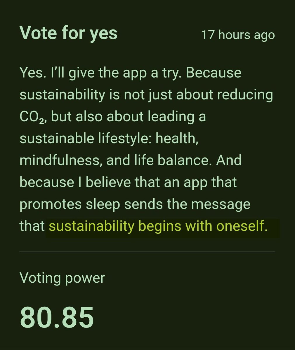 "Sustainability begins with oneself." 💚

Better sleep, better you, better planet! 🌎

That's our mission.

#B3DTIME #VeChain #VeBetterDAO #Sleep2Earn #Wellness #Sustainability