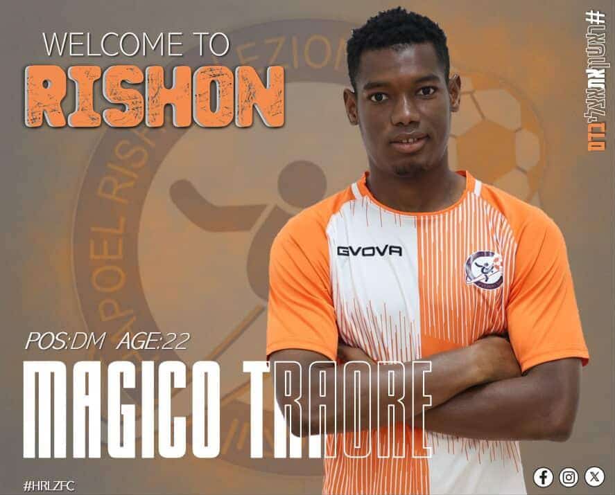 AgencyMgsr's tweet photo. ✍️Done Deal 🤝 
We happy to share that Magico Traore will play for Hapoel Rishon from Israel 2nd division.

Great work by @LiorDahanMgsr and Roy Elgrabli.

Good luck Magico https://t.co/b86taqGZj5