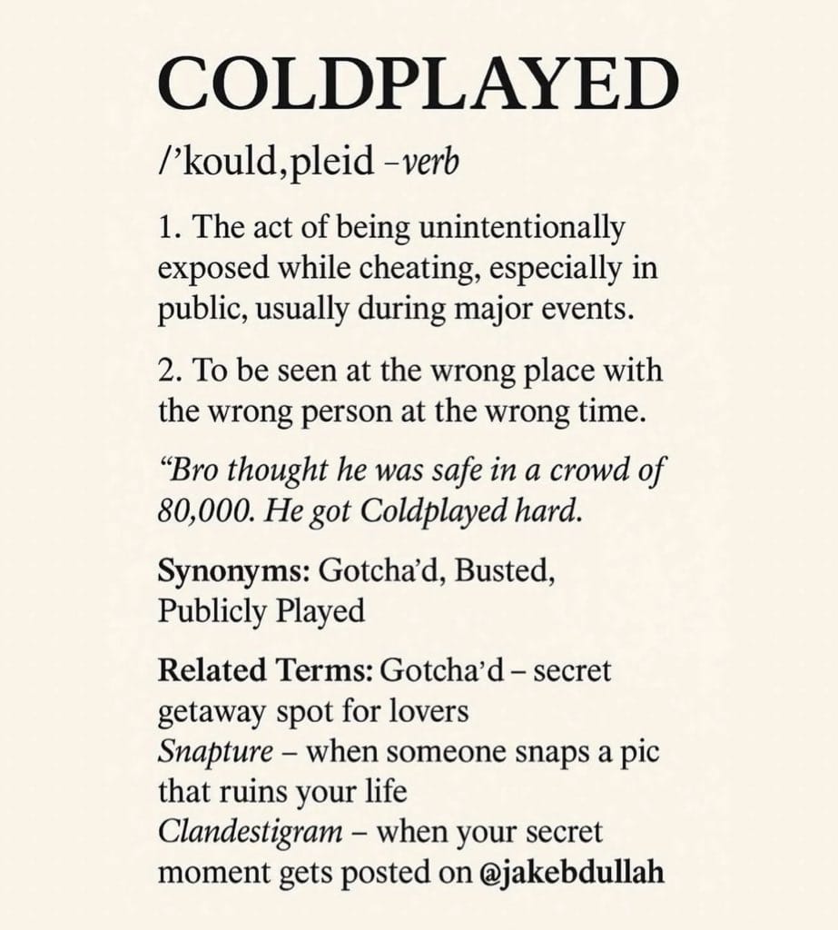 The #Coldplay dictionary vocabulary just keeps growing and growing. 🤭
