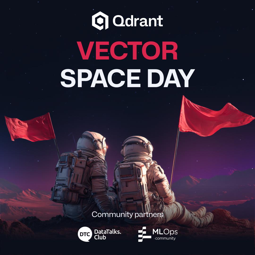 Al_Grigor's tweet image. I have 3 free tickets to the Vector Space Day conference from @qdrant_engine
Want to win one?
πΈ Follow me
πΈ Retweet this tweet
Winners selected randomly. Results on Friday
Good luck π
More info π lu.ma/p7w9uqtz