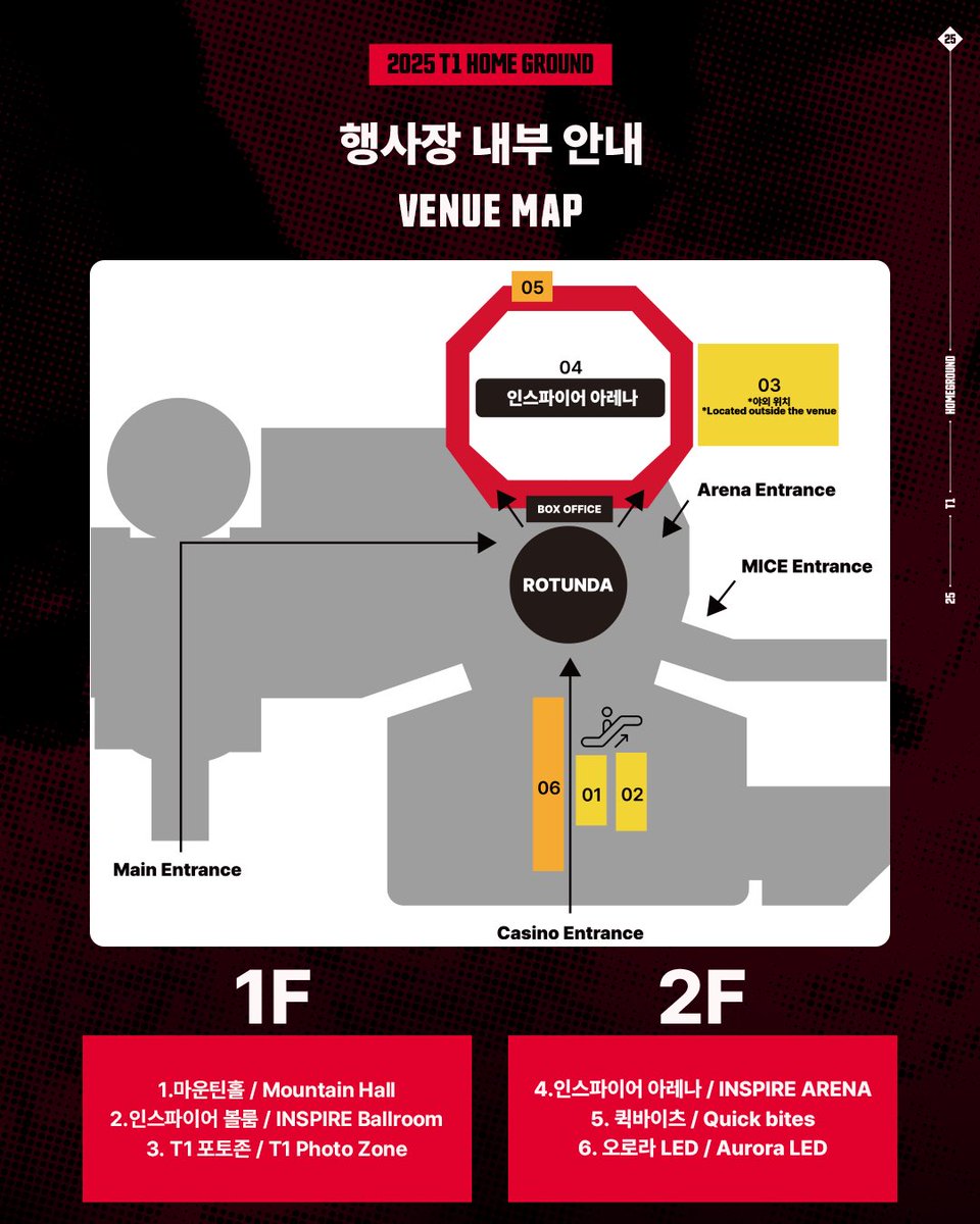 T1LoL's tweet image. ๐๐๐๐ ๐๐ ๐๐จ๐ฆ๐ ๐๐ซ๐จ๐ฎ๐ง๐ ใ
ฃ ๐๐๐ง๐ฎ๐ ๐๐๐ญ๐๐ข๐ฅ๐ฌ
ํ์ฌ์ฅ ๊ณณ๊ณณ์ ๋์๋ค๋๋ฉฐ T1 Home Ground๋ฅผ 100% ์ฆ๊ฒจ๋ณด์ธ์!
Enjoy every bit of T1 Home Ground!
#T1HomeGround #TogetherAs1