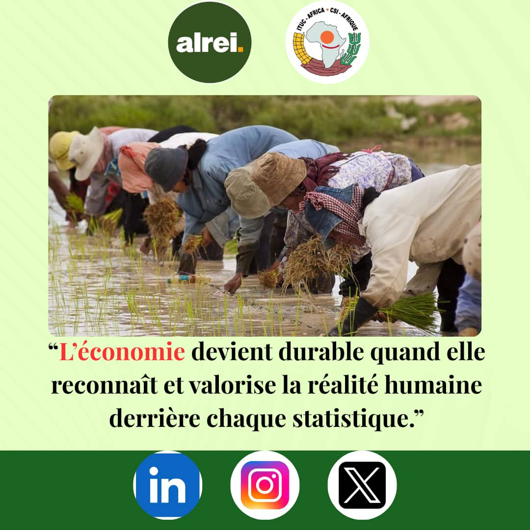 Derrière chaque chiffre du commerce africain, il y a une vie. Une femme qui transforme des produits locaux. Un jeune qui rêve d’un avenir meilleur. Un travailleur qui lutte pour un salaire équitable. Une communauté qui aspire à la dignité. Des millions de travailleurs oeuvrent
