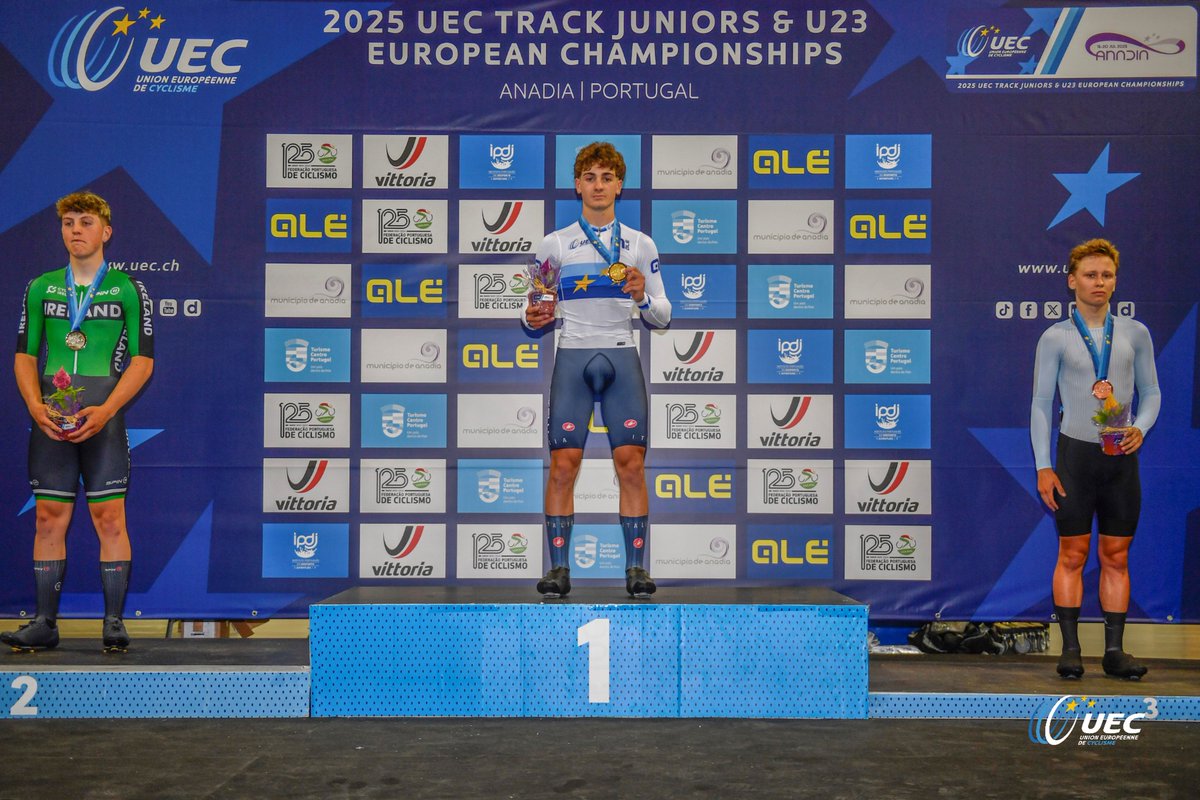 CyclingIreland's tweet image. Ireland's eight-strong team had a solid showing at the UEC Track Junior and U23 European Championships in Anadia, Portugal last week, which included a silver medal for Max Fitzgerald in the Junior Scratch race 🥈