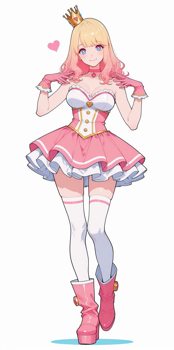 AI_Kei75's tweet image. 【🩷ハートのプリンセス👑】
✨新作の衣装プロンプトです🤗
✨ハートと王冠をモチーフにしたドレス👗
✨SDXL/Pony/Illustrious対応
【生成しやすさ】
・SDXL系モデル⇒★☆☆☆☆
・Pony系モデル⇒★★☆☆☆
・Illustrious系モデル⇒★★☆☆☆
※プロンプト=1枚目のALT欄
#Kei_prompt
