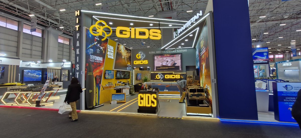 smalinaqvi05's tweet photo. @Defense_Talks @Defense785 @FierceDragons @Nexus_Intel360 @SouthAsiaIntel @nex_def @roketsan @TUSAS_EN 🇵🇰 GIDS Pakistan is exhibiting cutting‑edge defence tech at #IDEF2025 in Istanbul
📍 Hall 1 • Stand 1‑C03B
Showcasing MALE UAVs, PGMs, cruise missiles, MLRS & EW systems 👁️
#PakistanDefense #GIDS #DefExpo https://t.co/vHZPFSn9lb