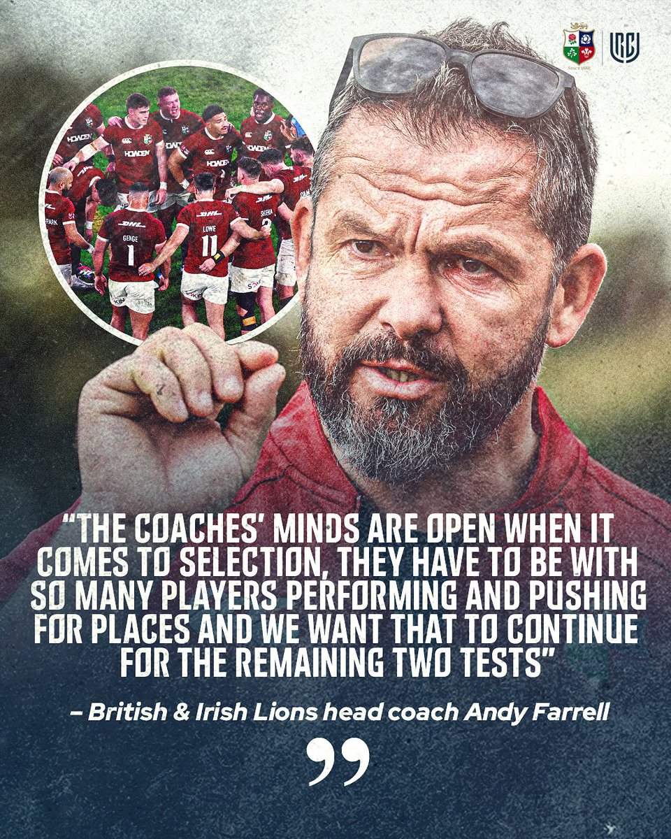 URCOfficial's tweet image. Who do you think could break into the Test squad with a performance this morning? 🦁🤔
#Lions2025 | #URC