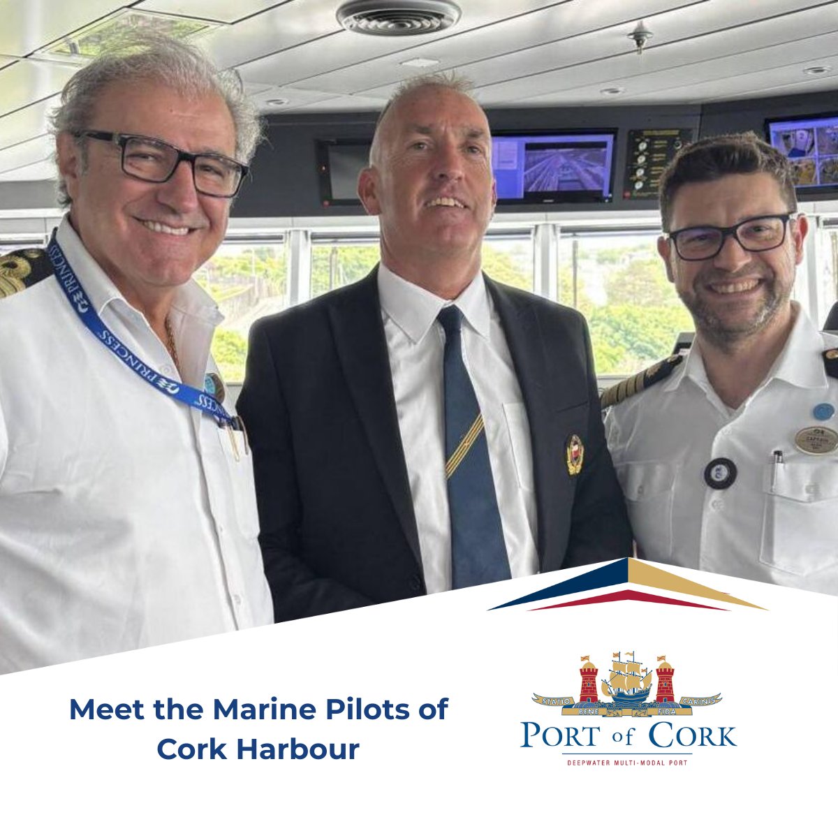 PortofCork's tweet image. For over 30 years, Marine Pilot Steve Palmer has helped steer ships safely into Cork Harbour, through calm waters and fierce storms. As one of 12 expert pilots based in Cobh, Steve’s story is a testament to the professionalism and passion that keep our port running smoothly every…