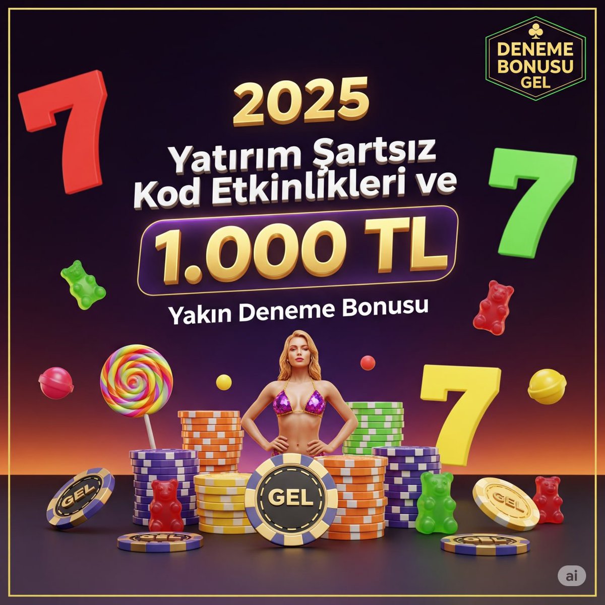 🎁 250 TL Deneme Bonusu
🎊 Yatırım Şartsız kod Etkinliği 
🔗abi daha napalım aq : t.me/denemebonusuge…