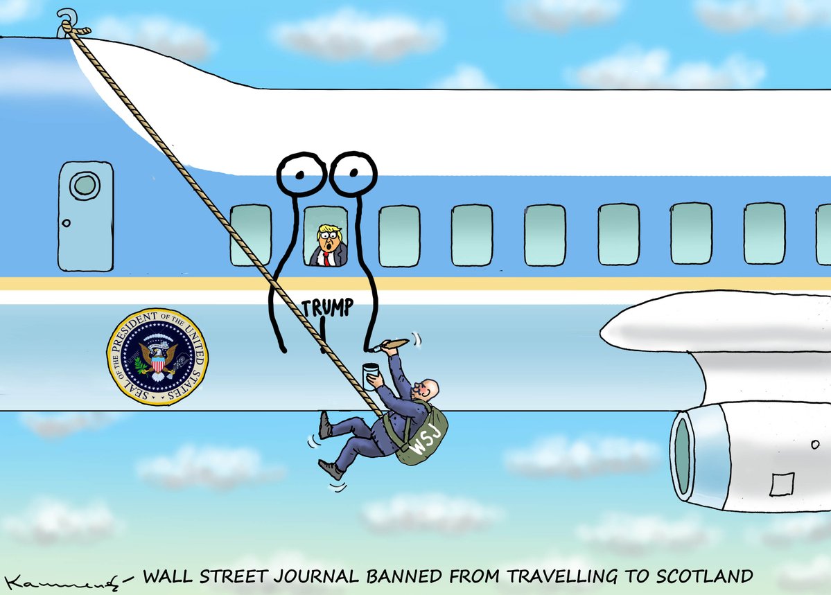MarianKamensky1's tweet image. TRUMP EXCLUDES WALL STREET JOURNAL FROM SCOTLAND TOUR
