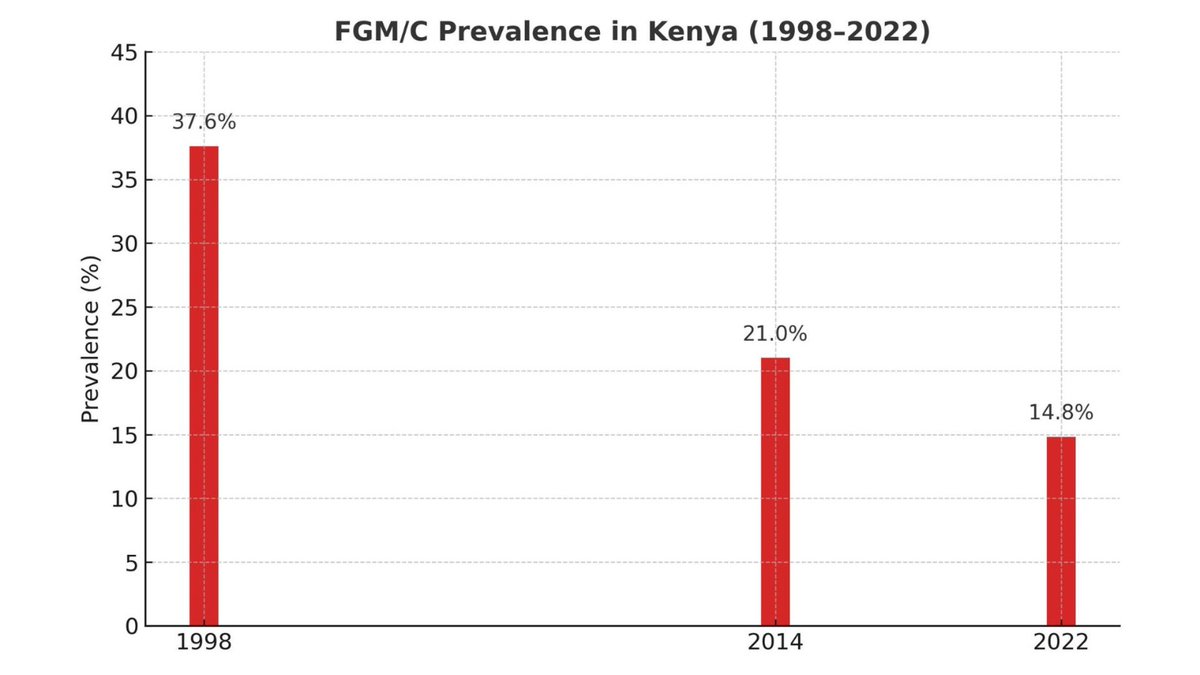 CSONetworkKenya's tweet image. Did you know? 🤔
4.2M women & girls in Kenya have faced FGM. Rates dropped to 14.8%, but risks remain:
🚨 Medicalised FGM rising (16.9% by health workers)
🚨 Cross-border cutting persists
Kenya needs united action That’s why we’re launching #OneStrategyOneMovementOneVoice #EndFGM