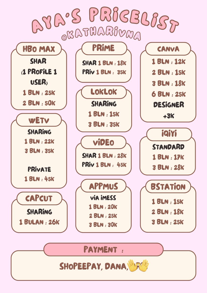 JUAL APLIKASI PREMIUM PRIME VIDEO HEAD OVER HEELS THE SUMMER I TURNED PRETTY CANVA YOUTUBE VIU VIDIO NETFLIX MURAH

☎️ : wa.me/6282118150122 
senin presiden #zonauang