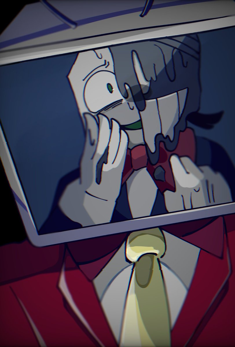 sabugure_390's tweet image. 『お前は誰だ。』
#Deltarune #battat