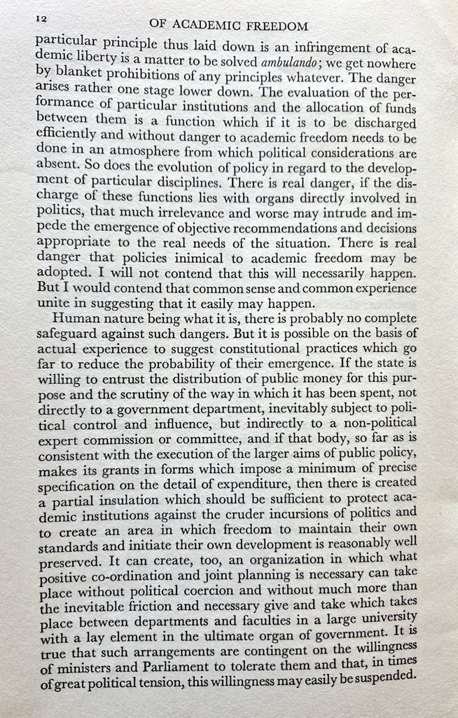 AntigoneJournal's tweet image. Bureaucratisation, the intrusion of politics, and the loss of the ability to research and teach as and how one wants. These are the dangers to university culture set out in Lord Robbins' lecture "On Academic Freedom", written way back in 1966...