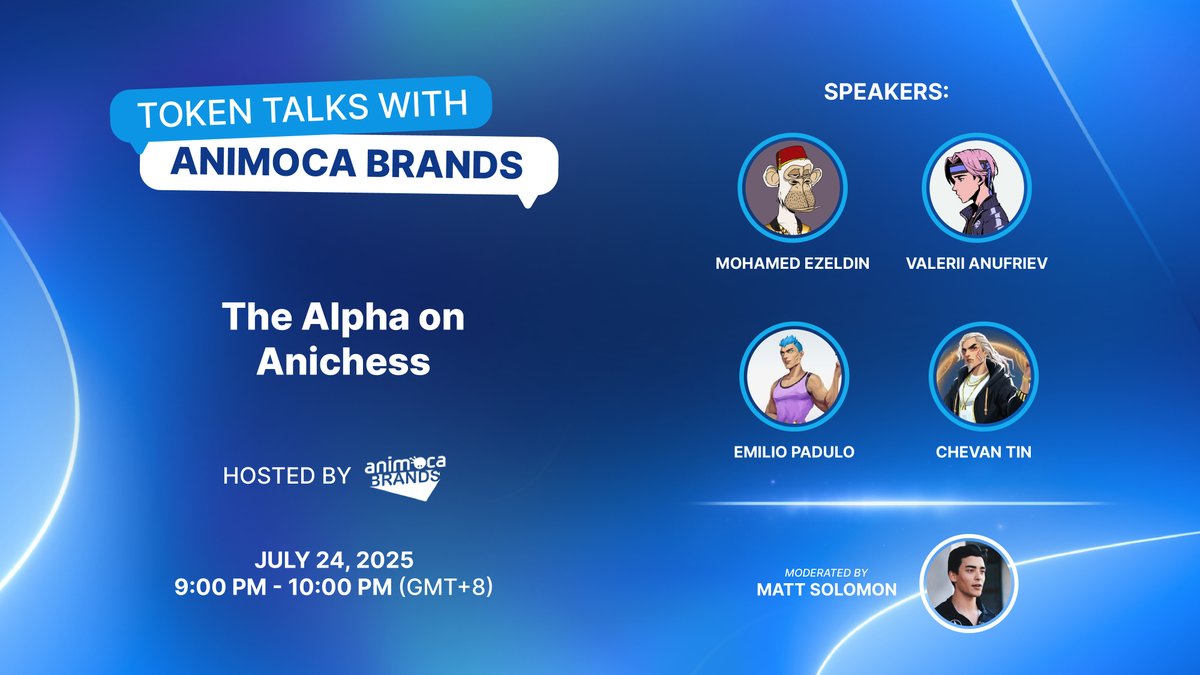 Animoca Brands ✈️TOKEN2049 Dubai 🌴 (@animocabrands) on Twitter photo Chess with a drop of magic 🔮🪄
Hot on the heels of the Ethernal NFTs launch, momentum on <a href="/AnichessGame/">Anichess</a> is building and the team has yet another surprise up their sleeve.
Dive into the <a href="/AnichessGame/">Anichess</a> ecosystem with our very own <a href="/Mo_Ezz14/">Mo Ezeldin ⦿⦿⦿</a>, <a href="/Chevy_Jai/">Chev | Anichess</a>, <a href="/vianu_vivianu/">vianu</a>, Chess with a drop of magic 🔮🪄
Hot on the heels of the Ethernal NFTs launch, momentum on <a href="/AnichessGame/">Anichess</a> is building and the team has yet another surprise up their sleeve.
Dive into the <a href="/AnichessGame/">Anichess</a> ecosystem with our very own <a href="/Mo_Ezz14/">Mo Ezeldin ⦿⦿⦿</a>, <a href="/Chevy_Jai/">Chev | Anichess</a>, <a href="/vianu_vivianu/">vianu</a>,