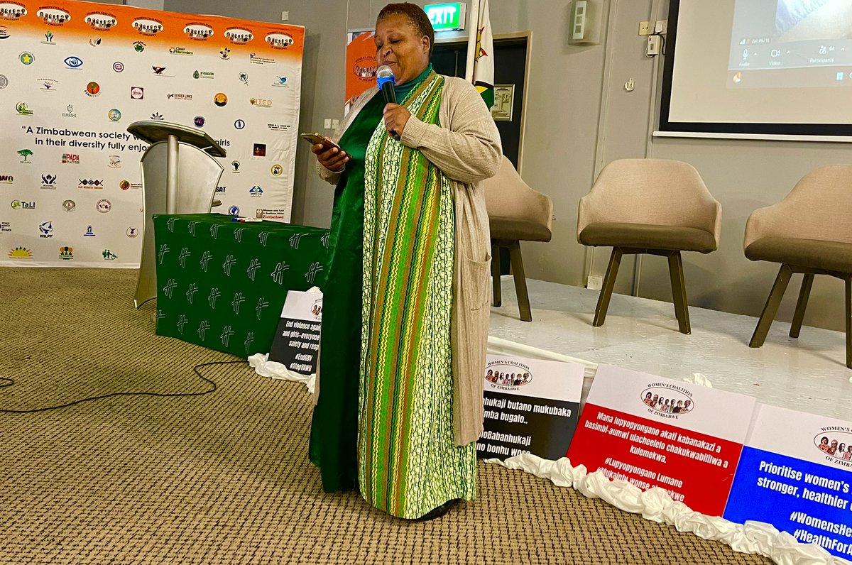 WCOZIMBABWE's tweet image. Every society is how it treats its women and girls! That is our message at The Summit today!