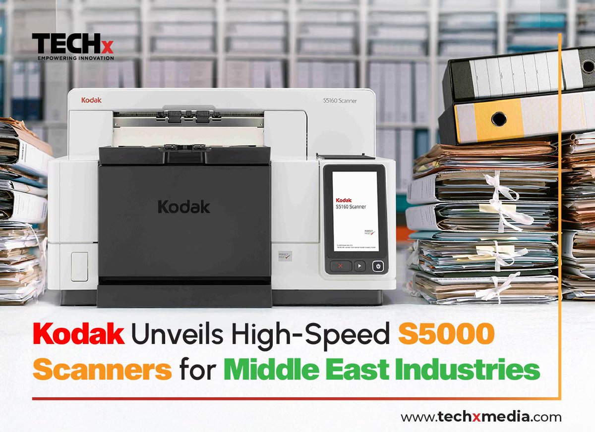 TECHxMediaUAE's tweet image. Kodak Alaris launches the KODAK S5000 Series scanners + Capture Pro 7.0 in the Middle East this August!
🔹 Up to 210 sheets/min
🔹 32-core processing
🔹 Tri-stream output
🔹 Built for high-volume sectors
Read more : techxmedia.com/en/kodak-launc…
#KodakAlaris #S5000Series…