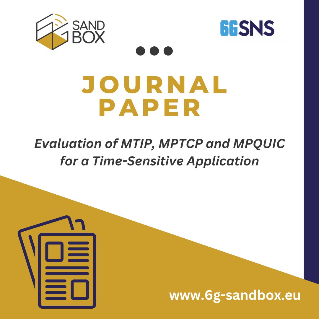 6G-SANDBOX (@6gsandbox) on Twitter photo #Learnabout6GSANDBOX In June 2025, a Journal paper was issued in IEEE Network.
The tests were conducted using the 6G-SANDBOX #Mรกlaga #platform, leveraging its advanced multi connectivity capabilities.
๐ You may read it here ieeexplore.ieee.org/document/11050โฆ
<a href="/6G_SNS/">SNS JU</a> #6g #snsju #6gsns #Learnabout6GSANDBOX In June 2025, a Journal paper was issued in IEEE Network.
The tests were conducted using the 6G-SANDBOX #Mรกlaga #platform, leveraging its advanced multi connectivity capabilities.
๐ You may read it here ieeexplore.ieee.org/document/11050โฆ
<a href="/6G_SNS/">SNS JU</a> #6g #snsju #6gsns