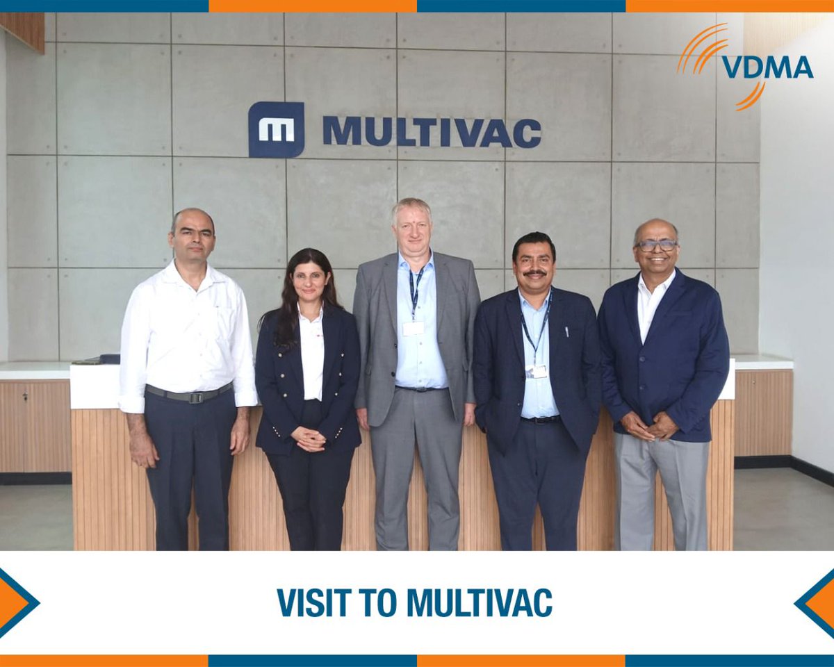 Mr. Hermann Wegner, VDMA Frankfurt, visited India with key stops at MULTIVAC’s new factory, a CEO Roundtable, and the Quality Council of India — driving Indo-German dialogue on machinery safety, OTR 2024, and industrial standards.
#VDMAIndia #OTR2024 #QCI