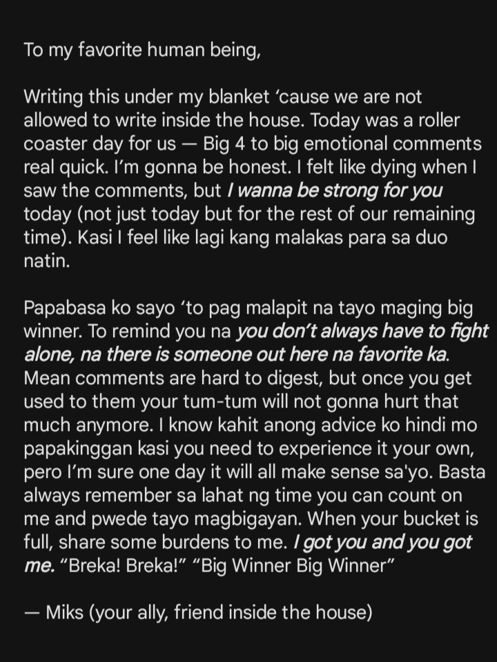 brentianalune's tweet image. mikbrent&apos;s letters reveal the courage to stay when life gets heavy. they remind us real love means showing up, carrying the weight together, &amp;amp; choosing kindness even when the world forgets how. in the end, it’s not the world that saves us, but the people who stay when it doesn’t.