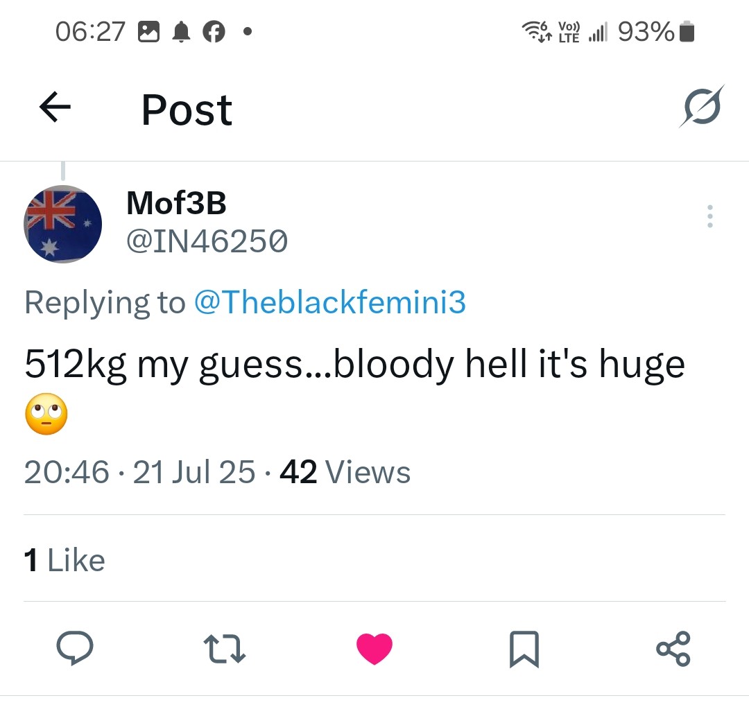 Theblackfemini3's tweet image. Guess the weight of the cow comp has been won
Look at these champs! 😁
That Dino cow came in at 512KG
No wonder the slaughter trailer near tipped 😂
