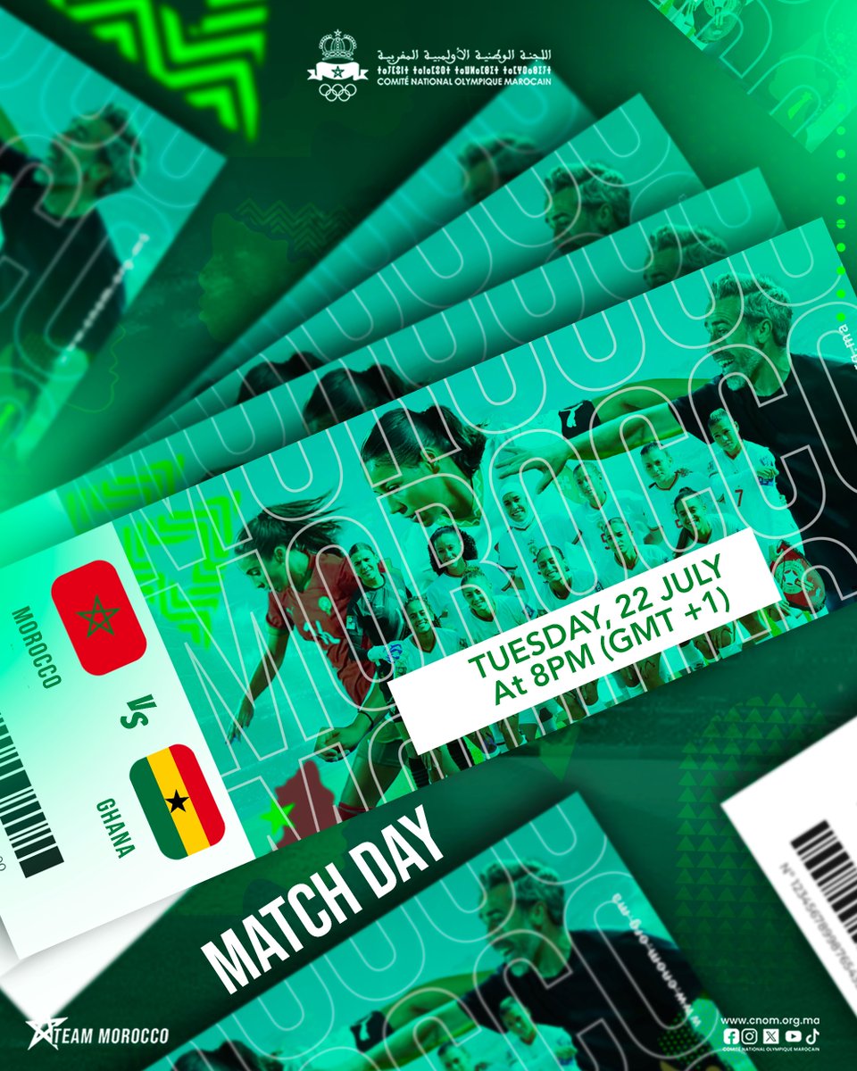 Good luck to our women’s national football team in their semi-final match against Ghana today at 8 PM 🇲🇦⚽️💪


#TeamMorocco #Football #AFCON2025 #WomensFootball