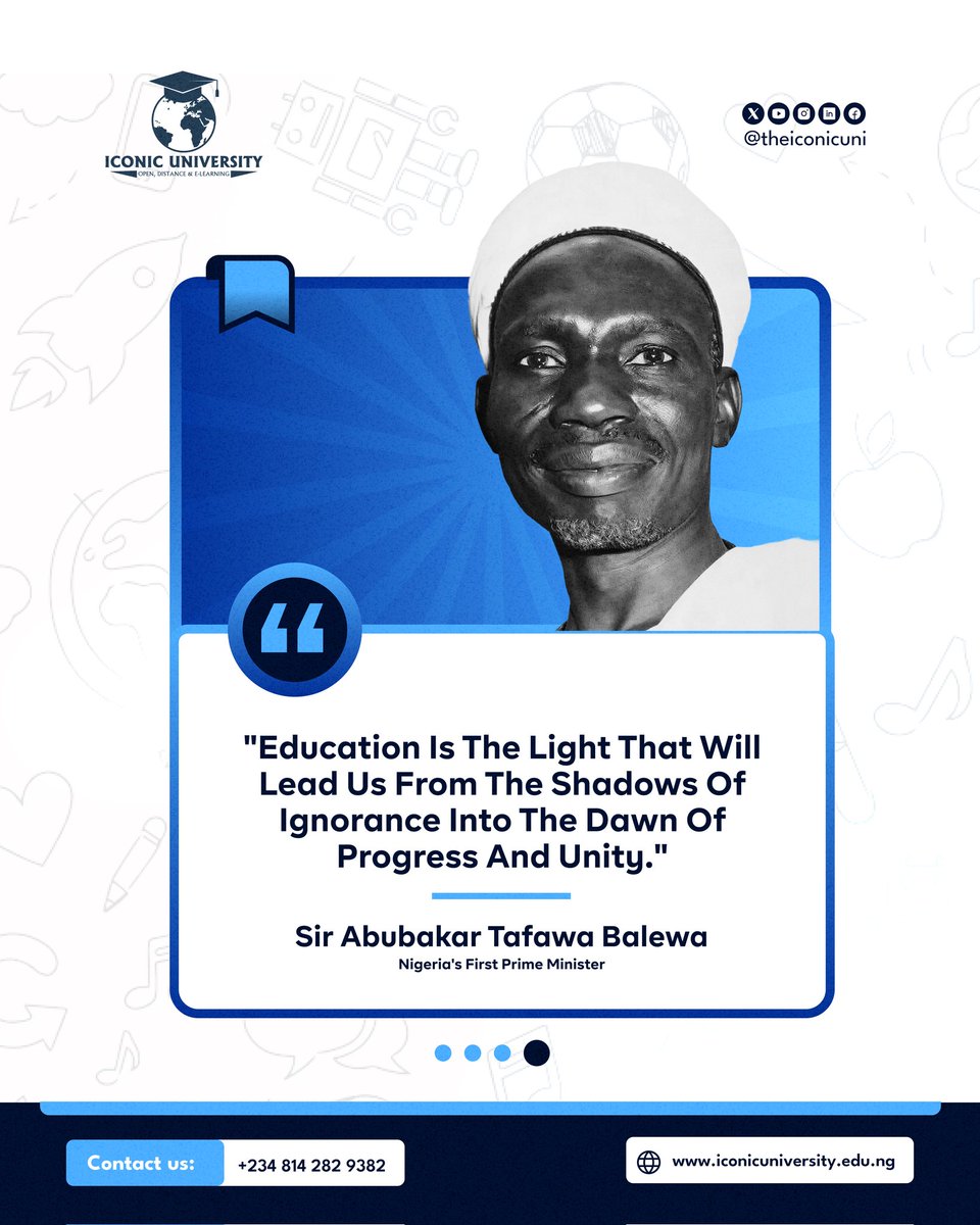 TheIconicUni's tweet image. Real strength comes from understanding. Choose knowledge. Enroll with us today 📚

#IconicUniversity #Openlearning #Openuniversity