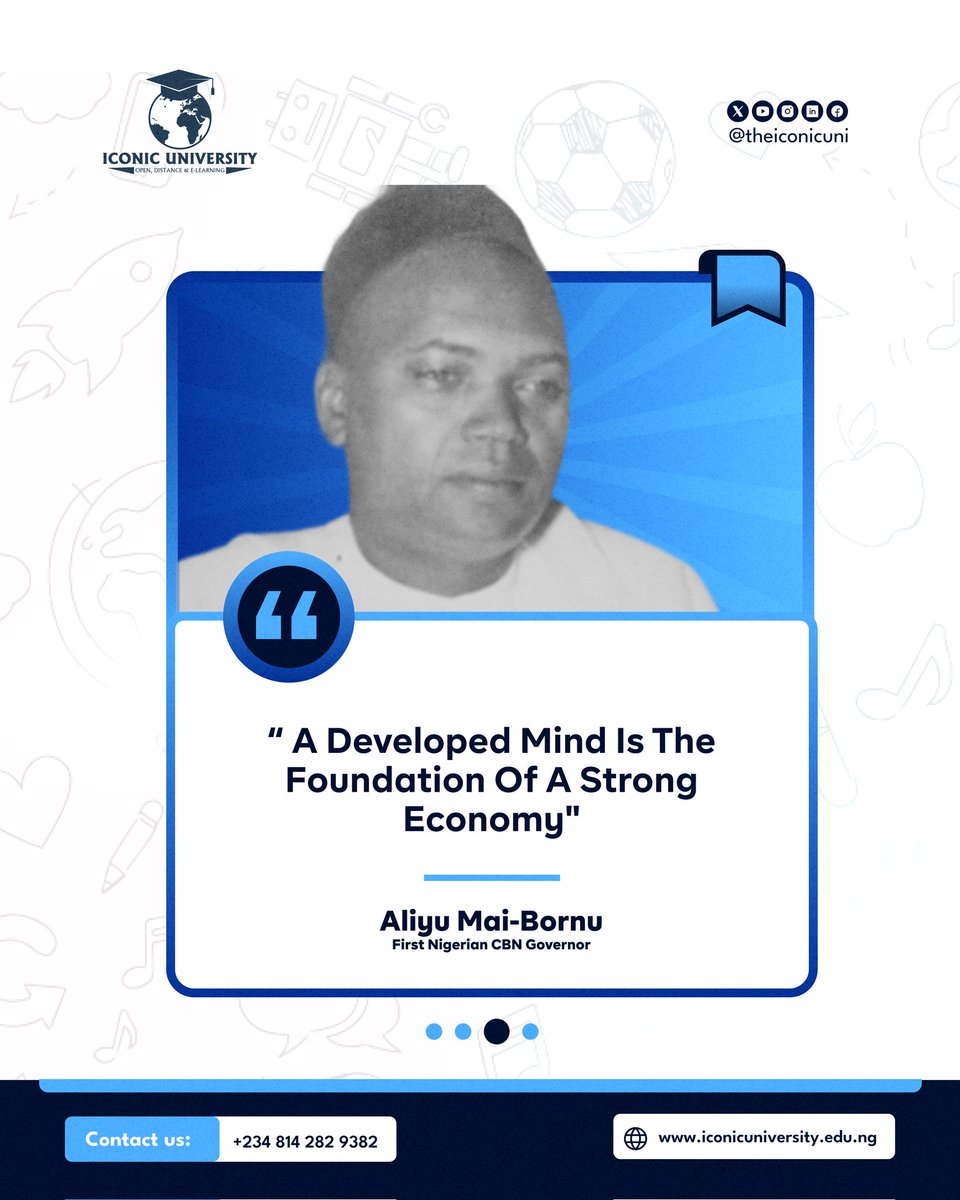 TheIconicUni's tweet image. Real strength comes from understanding. Choose knowledge. Enroll with us today 📚

#IconicUniversity #Openlearning #Openuniversity