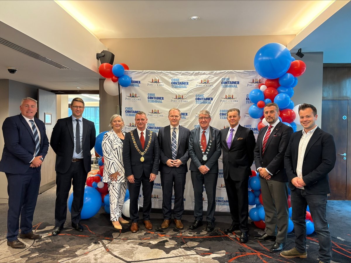Celebrating Five Years of Transatlantic Partnership with ICL 🎉

We were delighted to welcome our valued partners at Independent Container Line (ICL) to the Port of Cork on Friday, to mark five years of transatlantic success - offering the only direct shipping service between