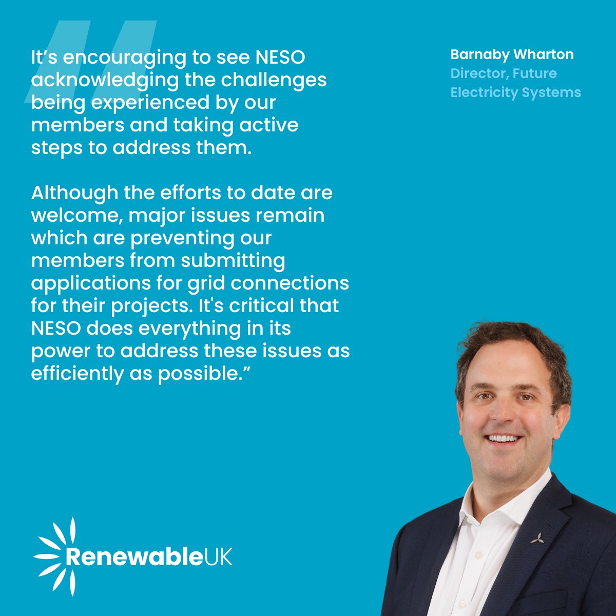 RenewableUK's tweet image. 𝐑𝐞𝐧𝐞𝐰𝐚𝐛𝐥𝐞 𝐞𝐧𝐞𝐫𝐠𝐲 𝐢𝐧𝐝𝐮𝐬𝐭𝐫𝐲 𝐮𝐫𝐠𝐞𝐬 𝐍𝐚𝐭𝐢𝐨𝐧𝐚𝐥 𝐄𝐧𝐞𝐫𝐠𝐲 𝐒𝐲𝐬𝐭𝐞𝐦 𝐎𝐩𝐞𝐫𝐚𝐭𝐨𝐫 𝐭𝐨 𝐚𝐝𝐝𝐫𝐞𝐬𝐬 𝐩𝐫𝐨𝐛𝐥𝐞𝐦𝐬 𝐚𝐟𝐟𝐞𝐜𝐭𝐢𝐧𝐠 𝐜𝐨𝐦𝐩𝐚𝐧𝐢𝐞𝐬 𝐭𝐫𝐲𝐢𝐧𝐠 𝐭𝐨 𝐚𝐩𝐩𝐥𝐲 𝐟𝐨𝐫 𝐠𝐫𝐢𝐝 𝐜𝐨𝐧𝐧𝐞𝐜𝐭𝐢𝐨𝐧𝐬
RenewableUK's…