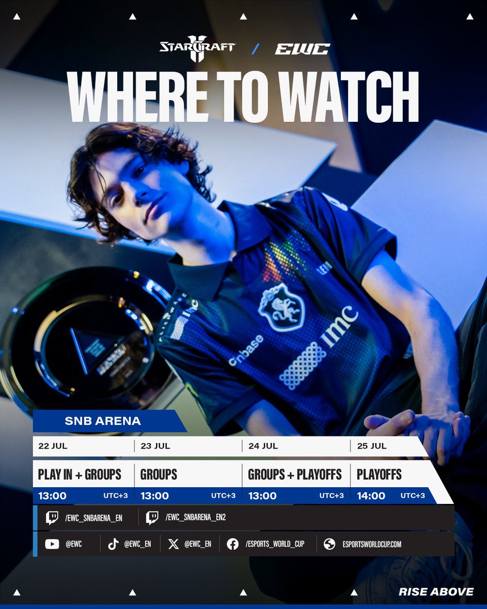 EWC_EN's tweet image. Only the worldโs finest - the StarCraft II at EWC 25 action starts today! ๐