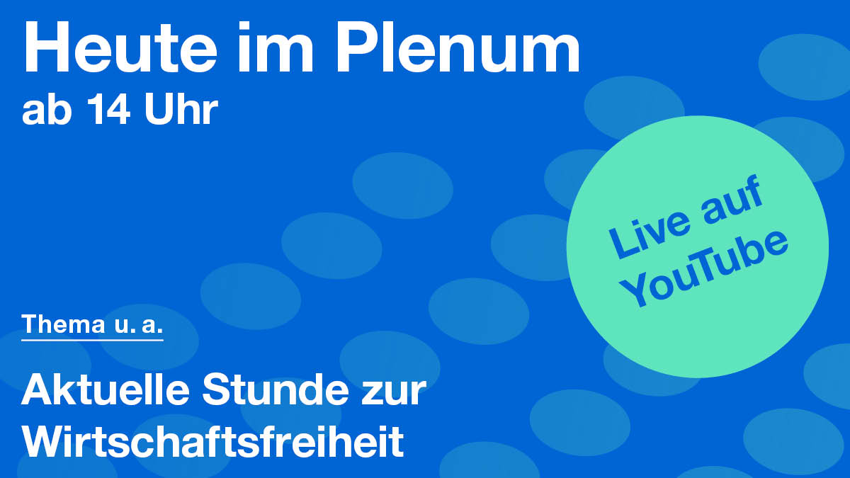 Landtag_Bayern's tweet image. Heute u. a. in der 56. Plenarsitzung #LTBY:
▶️ Aktuelle Stunde auf Vorschlag @fwlandtag: „Mehr Freiheit für unsere Wirtschaft“
▶️ Erste Lesungen zur Änderung: „Bayerisches Naturschutzgesetz“ & „Bayerische Bauordnung“
LIVE mitverfolgen auf: youtube.com/watch?v=ztiqFF…