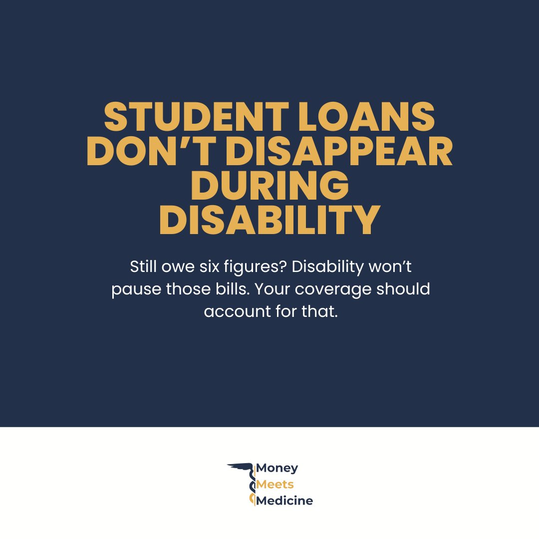 michael_MMMDI's tweet image. Student loans don’t take a break, even if you’re unable to work due to a disability. 🩺

#StudentLoanHelp #PhysicianFinance #DisabilityInsurance #IncomeProtection #DoctorLife #FinancialPlanning #MedicalProfessionals #MoneyMeetsMedicine